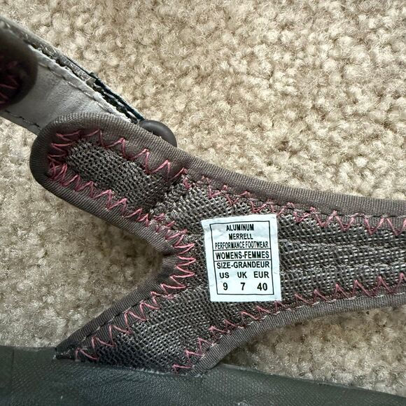 Merrell Siren Wrap Q2 Sandals Womens 9 Aluminum Gray Mary Jane Slingback Hiking - Picture 8 of 10